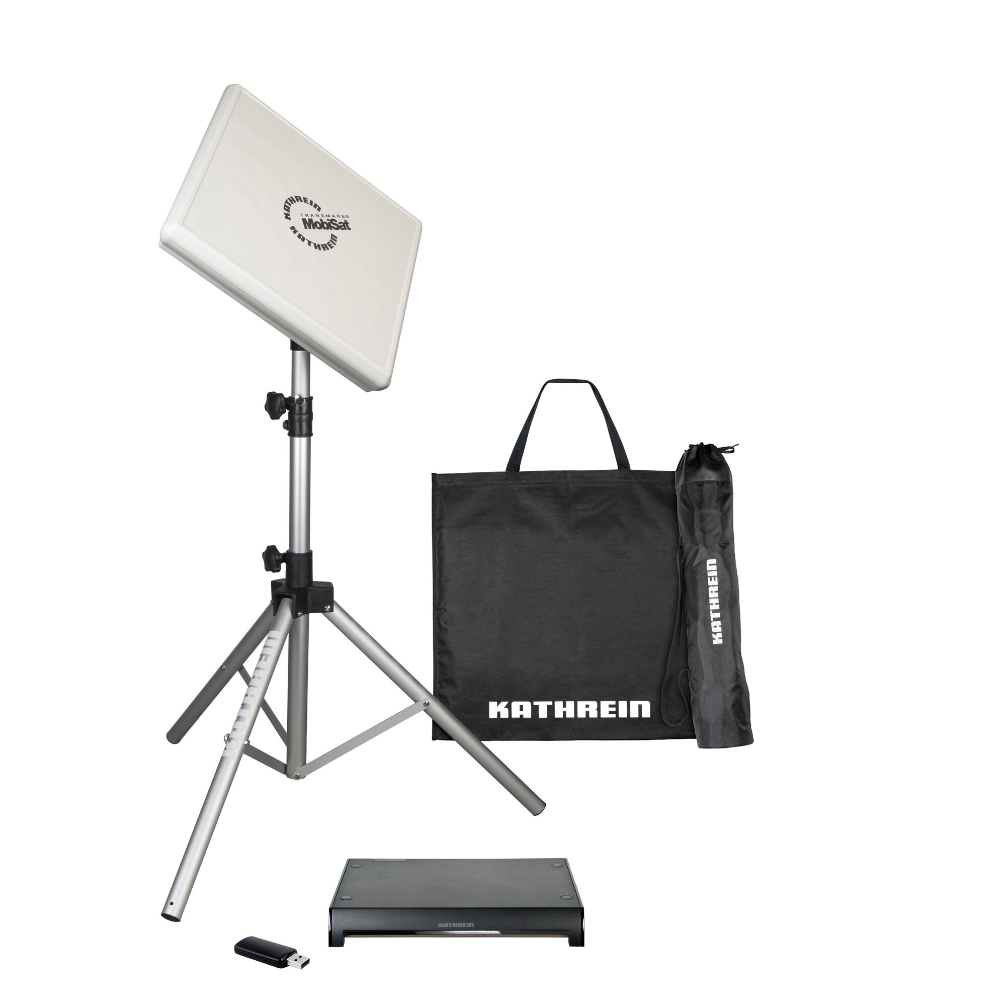 Kathrein  Sat-Flachantenne Set HDS166 plus, inkl. BAS 66+HDZ66+CAP-Konvert. WLAN Ad