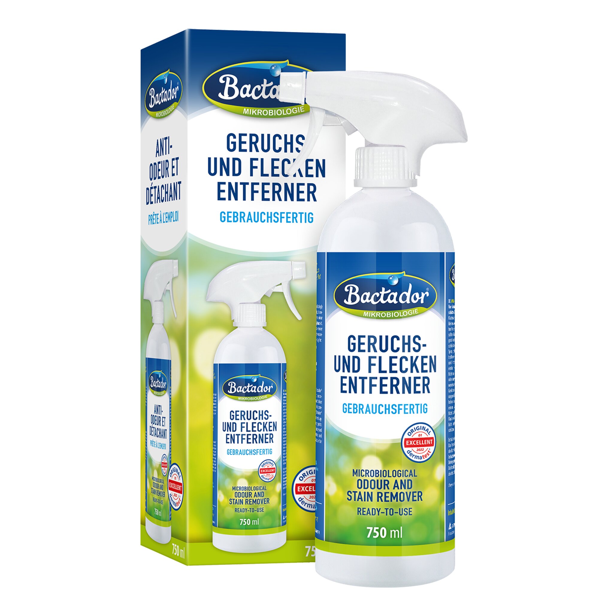 Bactador Geruchs- und Fleckenentferner Bactador, 750 ml