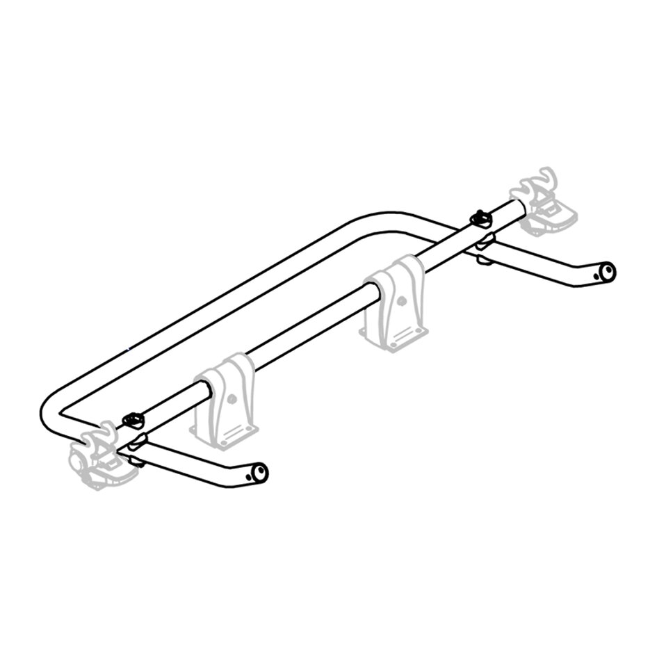 Thule Schienenbügel-Träger Thule Caravan Superb XT SV, schwarz