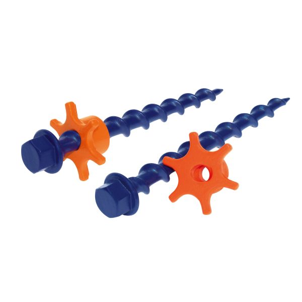 Peggy Peg Peg+Stop S, Schraubhering mit Kontermutter 16cm / 6er-Set