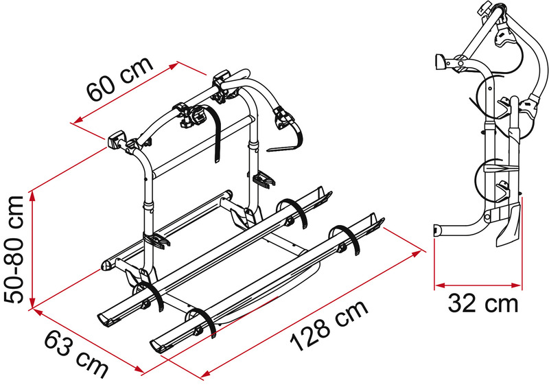 Fiamma Heckträger Carry Bike PRO M / 2 Räder / max. 4