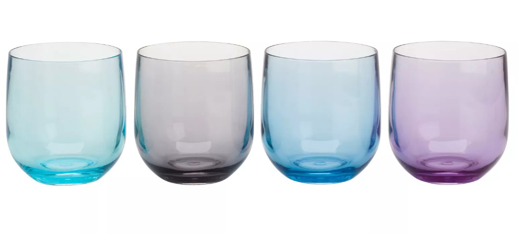 Flamefield Wasserglas MOONSTONE 320ml / 4er